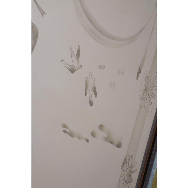 Art Deco Modernist Italian Pink Wall Mirror from Brusotti, 1930s For Sale - Image 4 of 15