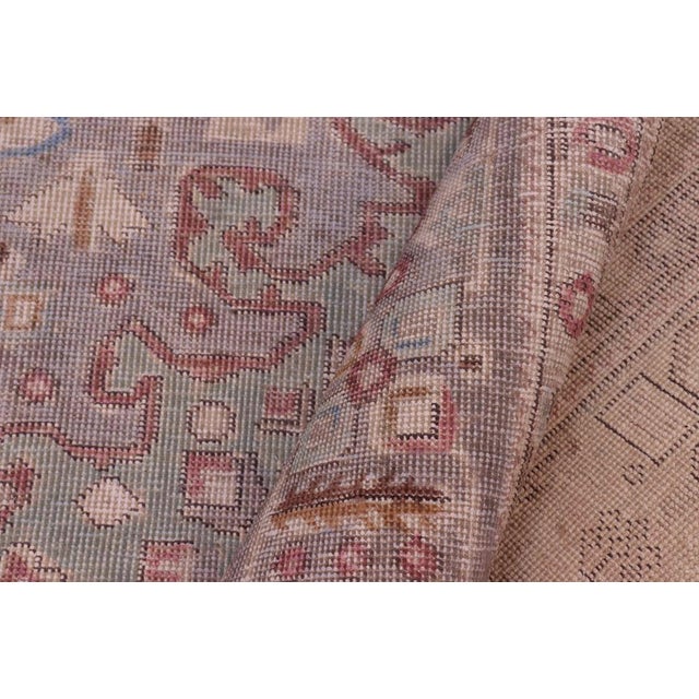 Gray 1990's Vintage Green/Gray Wool Rug - 8'0'' X 10'11'' For Sale - Image 8 of 10