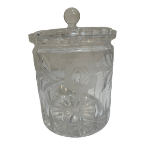 Vintage Cut Glass Biscuit Jar