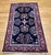 Persian Vintage Sarouk Area Rug, Hand-Knotted Wool, Allover Floral Pattern, Navy & Red, 3x5 For Sale - Image 3 of 11