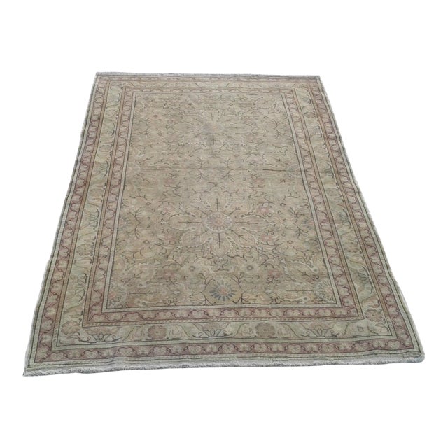 Hand Wowen Wool Turkish Rug, Rug,Vintage Rug,Beatifull Color Combination Turkish Retro Rug, Home Decor 3'10"x 5'11", Ft For Sale