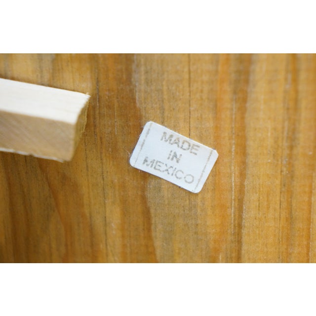 Mid 20th Century 3pc Doll Sized Salesman Sample Drop Leaf Table & Hearts Chairs Mexico 15" For Sale - Image 10 of 17