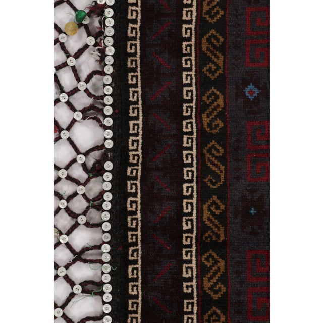 Vintage Balisht Tribal Rug in Polychromatic Geometric Patterns - Rug & Kilim For Sale In New York - Image 6 of 9