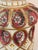Raspberry Red Antique Italian Cantagalli Daliso Lustro Handpainted Lamp For Sale - Image 8 of 8