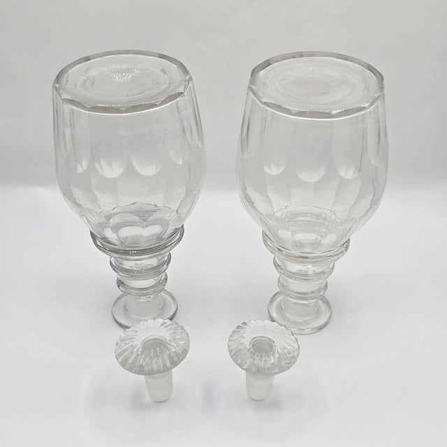 Antique Georgian Crystal Decanters For Sale - Image 4 of 8