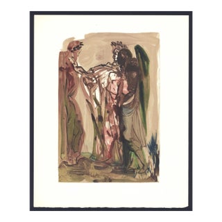 1963 Dalí Divine Comedy Engraving Purgatoire Chant 11 "Les Orgueilleux" (The Supurb) For Sale