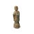 Chinese Rustic Wood Standing Prayer Hands Lohon Monk Statue For Sale - Image 4 of 7
