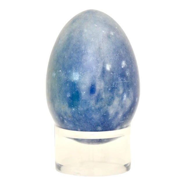 Denim Blue Marbled Egg For Sale