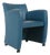 Vintage Lounge Chair in Blue Leather from Leolux, 1990s For Sale