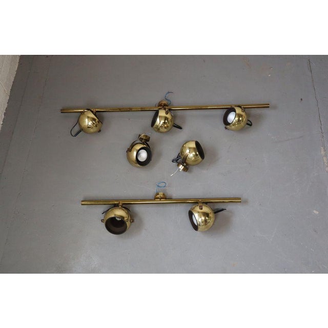 Vintage Brass Ceiling or Wall Lamps from Sische Leuchten, Germany, 1960s, Set of 4 For Sale - Image 11 of 11
