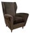 Single Italian Modernist wing chair in the style of Gio Ponti. For Sale