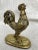 Metal Mid 20th Century Vintage Solid Brass Rooster Figurine For Sale - Image 7 of 12