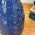 Ceramic Blue Starry Night Ceramic Vase with Swirl Design For Sale - Image 7 of 9