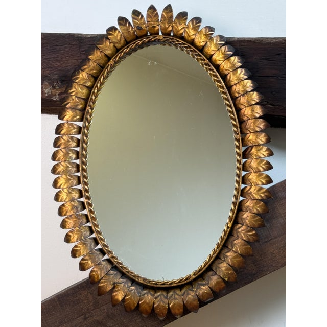 Vintage Italian Sun Mirror, 1950s For Sale - Image 6 of 10