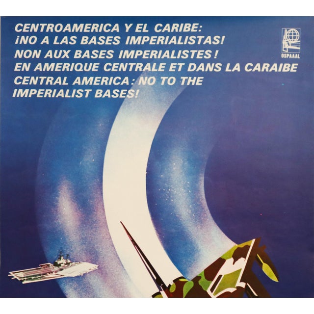 ate: 1991 Size: 22.5 x 15 inches Artist: OSPAAAL, designed by G. Acosta About the poster: The Organisation of Solidarity...