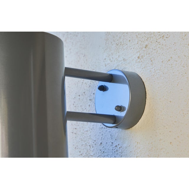 Large Hans-Agne Jakobsson C627 'Rulle' Outdoor Sconce in Painted Silver For Sale In Los Angeles - Image 6 of 10