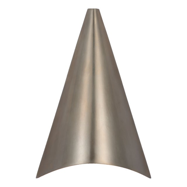 Kelly Wearstler for Visual Comfort Signature Piel 9" Indoor/Outdoor Wall Wash in Pewter For Sale