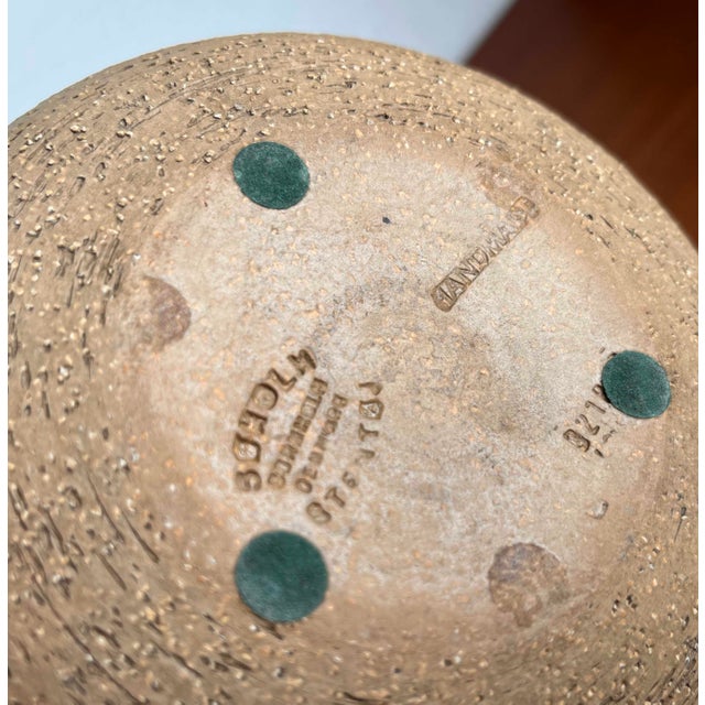 Beige Mid-Century Modern Danish Studio Pottery Bowl from Søholm, 1960s For Sale - Image 8 of 12