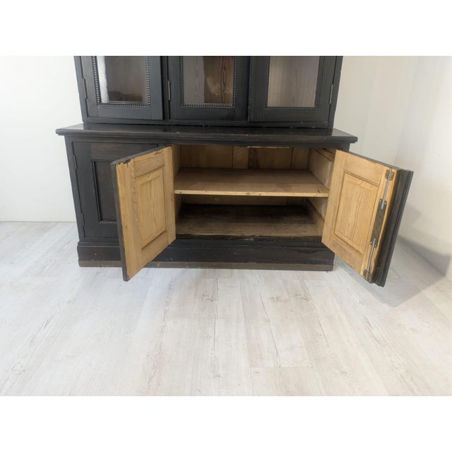 Art Nouveau Glazed Display Cabinet in Wood, 1930s For Sale - Image 13 of 14