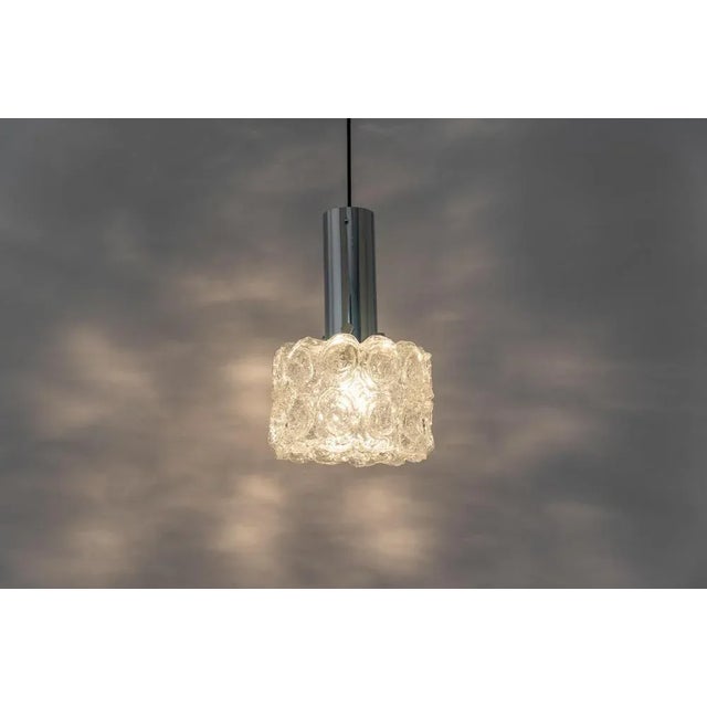 Glass and Chrome Pendant by Helena Tynell for Limburg, Germany, 1970s For Sale - Image 6 of 13