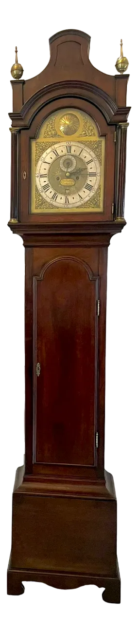Antique George III Mahogany Longcase Clock by Charles Shuckburgh, 1760