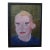 Vintage Outsider Art Male Portrait, Framed For Sale