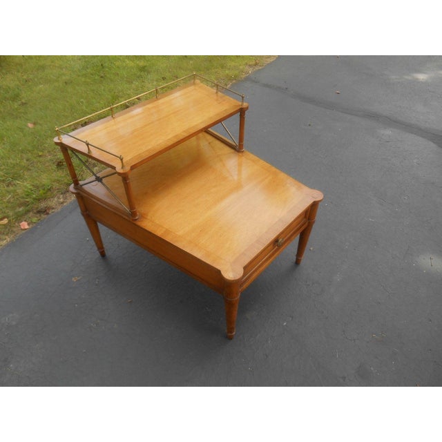 Vintage French Drexel Heritage Walnut Accent Table Chairish