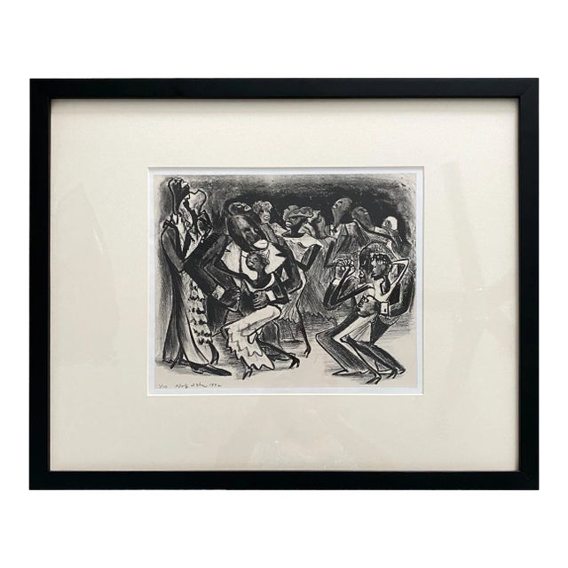 1932 Adolf Dehn “Harlem Night” Lithograph For Sale
