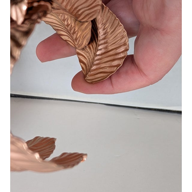 Metal Vintage 1982 Signed Napier Book Piece Wide Leaves Bracelet For Sale - Image 7 of 10