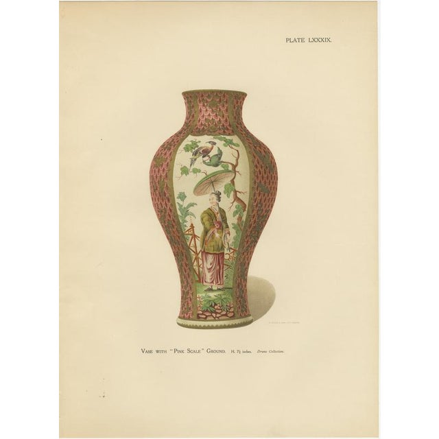 J. H. Thorpe, Worcester Porcelain Vases, 1910, Chromolithographs on Paper, Set of 2 For Sale - Image 4 of 11