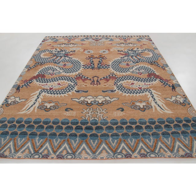 Hand-knotted in wool, this 8x10 contemporary rug joins Rug & Kilim’s Modern collection. It features symmetrical Chinese...
