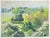 Henri Vergé-Sarrat, French Landscape, 20th Century, Pencil, Tempera and Watercolor For Sale - Image 3 of 3