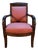 Empire Armchair in Mahogany with Saber Legs For Sale