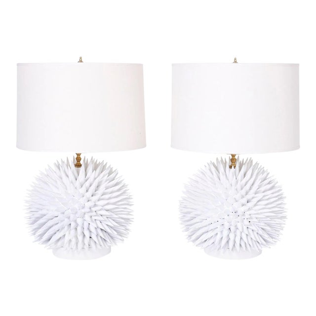 Modern Spike Table Lamps - A Pair For Sale