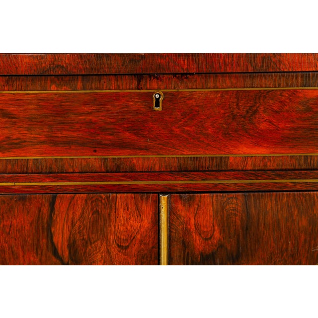Pair of English Regency Rosewood Bookcase Cabinets Att. John McLean C. 1820 For Sale - Image 14 of 18