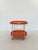 Plastic Space Age Chrome Serving Trolley with Orange Plastic Trays, 1970s For Sale - Image 7 of 7