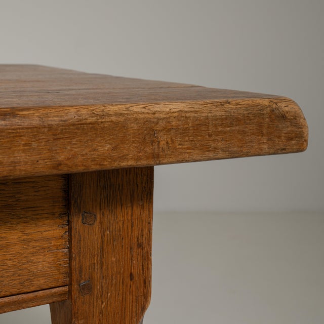 Early 20th Century Oak Trestle Dining Table For Sale In Greensboro - Image 6 of 7
