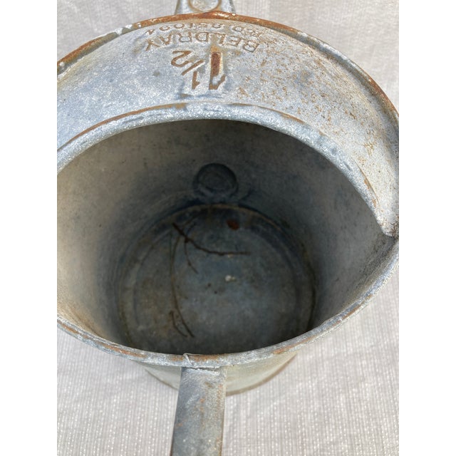 Gray Vintage Galvanized Beldray Watering Can For Sale - Image 8 of 12