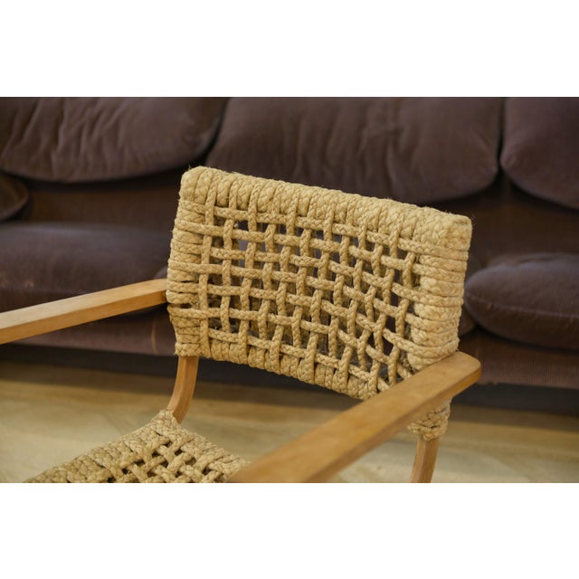 Armchair by Adrien Audoux and Frida Minet for Vibo Vesoul, 1940s For Sale - Image 3 of 10