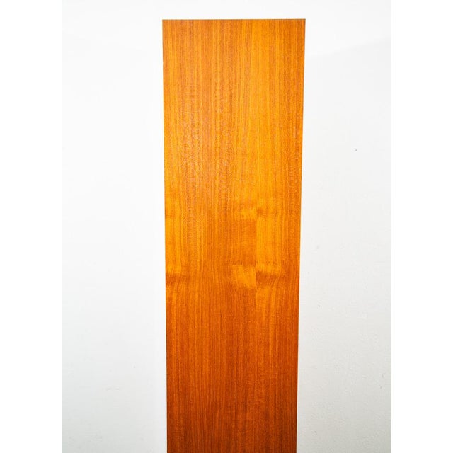 1960s 1960s Mid Century Danish Modern Bookshelf Tall Teak Wood Shelving 6 Shelf Compact 24" For Sale - Image 5 of 12