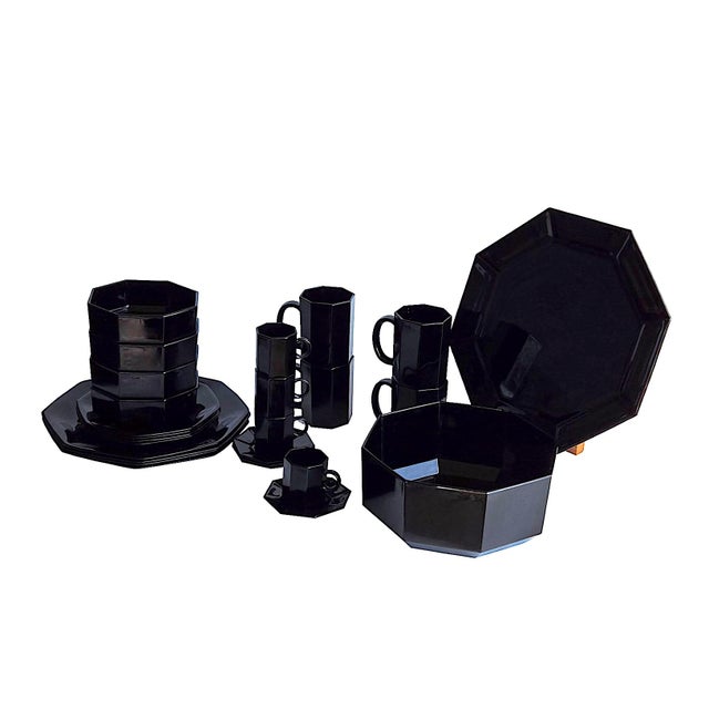 1980s Arcoroc France "Octime" Dinnerware - 26 Piece Set For Sale - Image 15 of 16