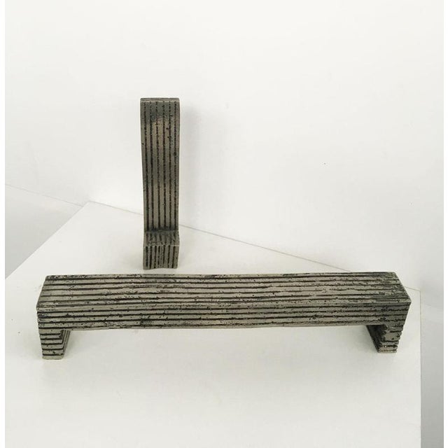 Urano Palma, Politician's Table and Chair, 1980, Bronzes, Set of 2 For Sale - Image 4 of 16