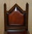 Gothic Revival Chairs in Brown Leather, Set of 4 For Sale - Image 4 of 18