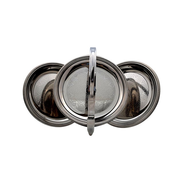 Mercurio Cake Stand in 18/10 Stainless Steel from Alessi Alfra, 1960s For Sale - Image 7 of 10