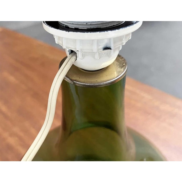 Mid-Century Danish Glass Table Lamp from Holmegaard, 1960s For Sale - Image 16 of 18