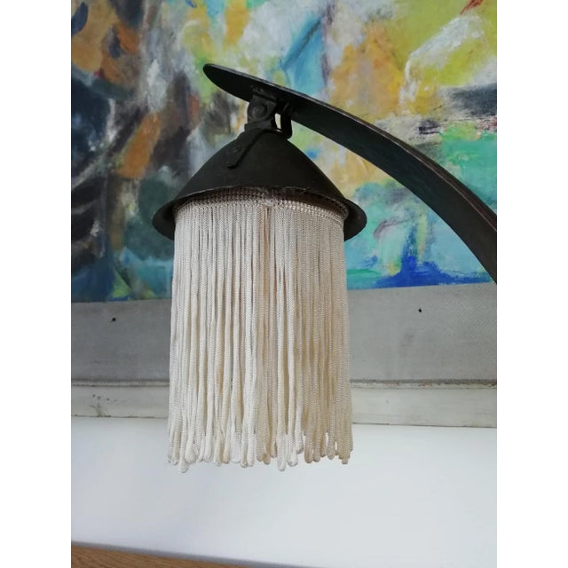 Antique Amsterdam School Table Lamp For Sale - Image 9 of 12