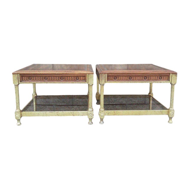 Maison Jansen Style Regency Low End Tables-A Pair For Sale