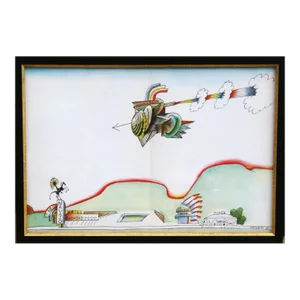 Navajo Motel, Saul Steinberg Lithograph