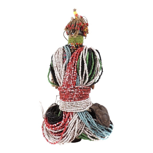 Early 20th Century Fali Beaded Fertility Doll Cameroon For Sale