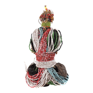 Early 20th Century Fali Beaded Fertility Doll Cameroon